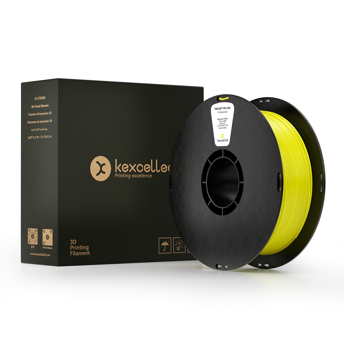 Kexcelled K8™ TPU 70A Versatile Soft Flexible 3D Print Filament